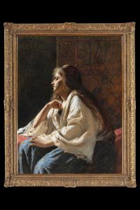 Italian School, "Circassian Woman" (attributed to Pietro Morgari, Turin, 1852 – London, 1885)
